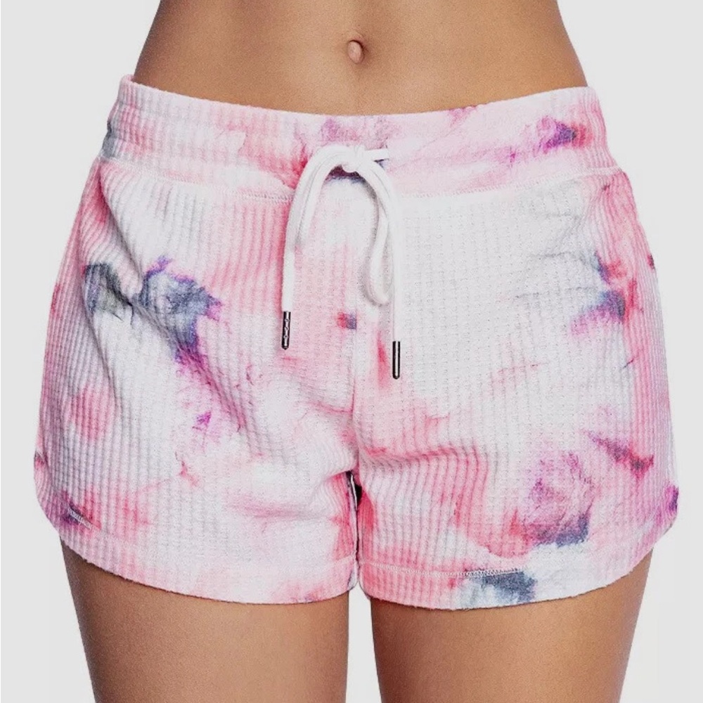 PJ Salvage New Pink Tie-Dye Waffle Knit Tank & Short Sleep Set - Picture 5 of 6